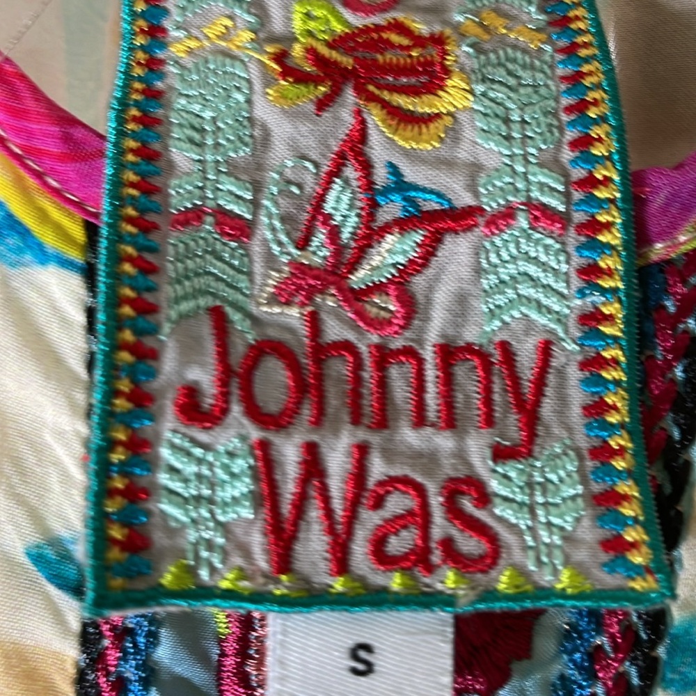 JOHNNY WAS TAHLEAH DRESS SMALL colorful floral floaty flowy comfy - Picture 7 of 14